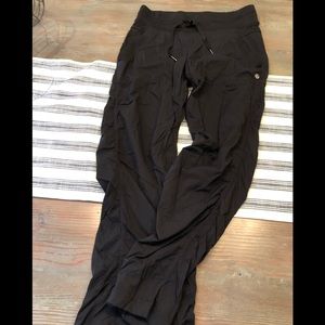 Lululemon black dance studio pants size 6